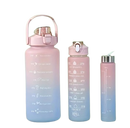 Kit 3 Garrafa Água Motivacional Treino Acadêmico - shopyordy