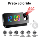 Radio Relógio Led Projetor e Despertador - shopyordy