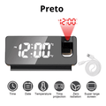 Radio Relógio Led Projetor e Despertador - shopyordy