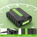 Huepar 704CG 16 Linhas Nível Laser 4D Auto-nivelamento Linha Cruzada Verde Ajuste Brilhante Alinhamento Ferramenta Laser com Bateria de Iões de Lítio